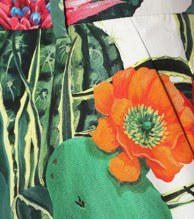 Shop Dolce & Gabbana Printed Cotton-poplin Shorts In Multicoloured