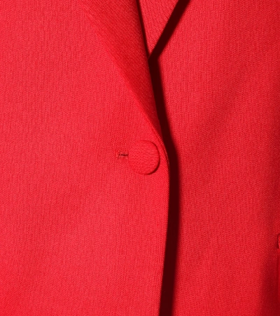 Shop Attico Bianca Stretch-wool Blazer In Red
