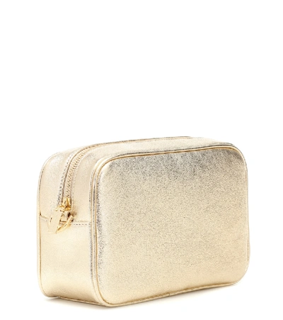 Shop Golden Goose Star Metallic Leather Shoulder Bag In Gold