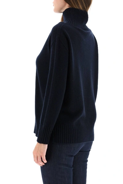 Shop Max Mara Gnomi Cashmere Sweater In Blue