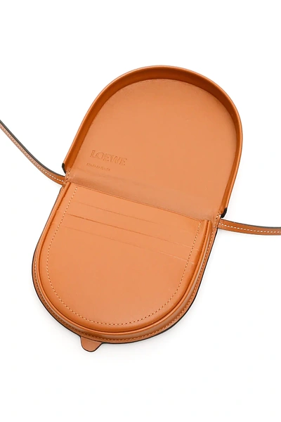 Shop Loewe Heel Small Pouch In Brown