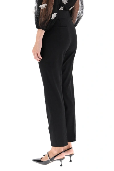 Shop Red Valentino Trousers With Belt In Black