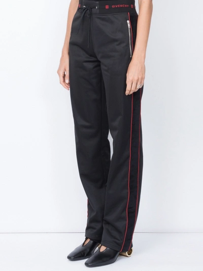 Shop Givenchy Velvet Side Stripe Joggers