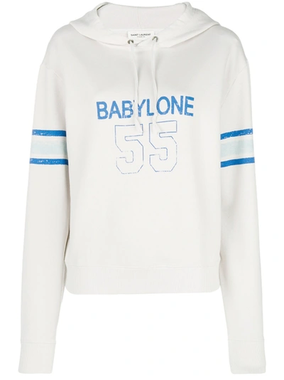 Shop Saint Laurent Babylone 55 Hoodie