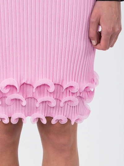 Shop Givenchy Ruffle Detail Pleated Dress Pink