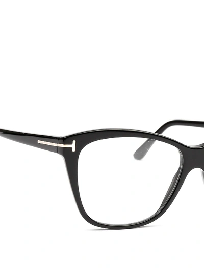Shop Tom Ford Black Acetate Eyeglasses