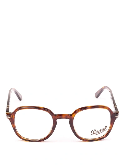Shop Persol Galleria 900 Havana Eyeglasses In Brown