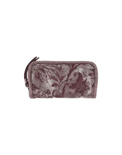 Shop Caterina Lucchi Wallets In Maroon