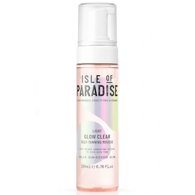 Shop Isle Of Paradise Glow Clear Self-tanning Mousse - Light 200ml