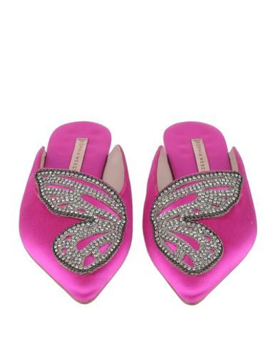 Shop Sophia Webster Mules In Fuchsia