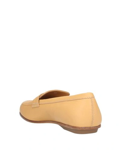 Shop Hogan Loafers In Apricot