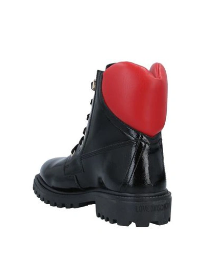 Shop Love Moschino Ankle Boots In Black