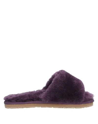 Shop Mou Woman Sandals Purple Size 5 Sheepskin