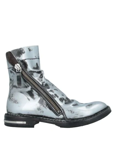 Shop Moma Ankle Boots In Silver