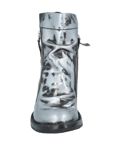 Shop Moma Ankle Boots In Silver