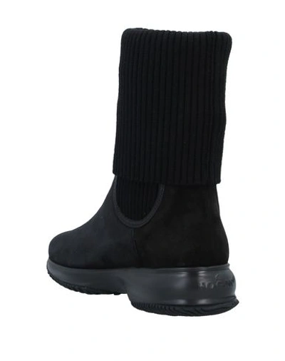 Hogan Black Interactive Boots In Black