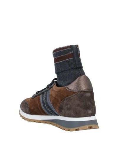 Shop Eleventy Sneakers In Brown