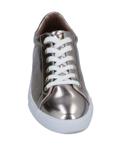 Shop Guess Sneakers In Platinum