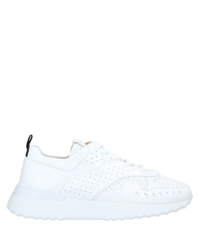 Shop Tod's Woman Sneakers White Size 12 Soft Leather
