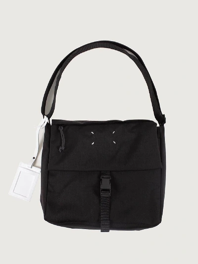 Shop Maison Margiela 4 Stiches Shoulder Bag Black