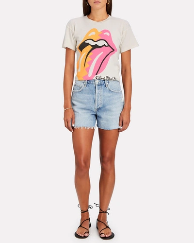 Shop Madeworn Rolling Stones Graphic T-shirt In White