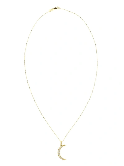 Shop Andrea Fohrman 18kt Yellow Gold Diamond Luna Necklace