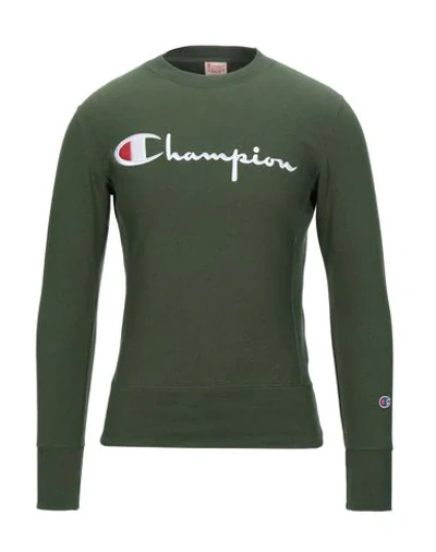 Shop Champion Sweatshirt In Green