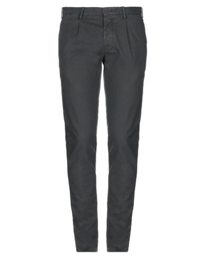 Shop Incotex Casual Pants In Steel Grey