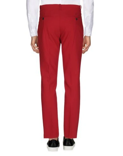 Shop Tom Rebl Casual Pants In Red