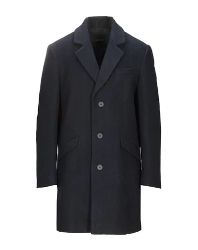 Shop Antony Morato Coats In Dark Blue