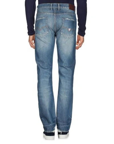 Shop Guess Man Jeans Blue Size 29w-32l Cotton