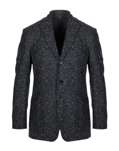 Shop Sartorio Suit Jackets In Dark Blue