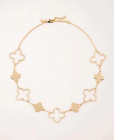 Ann taylor clover necklace deals