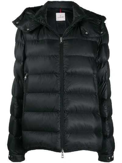 Shop Moncler Verte Padded Jacket In Black