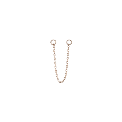 Shop Aurate Chain Ear Jacket In Gold/ Pink