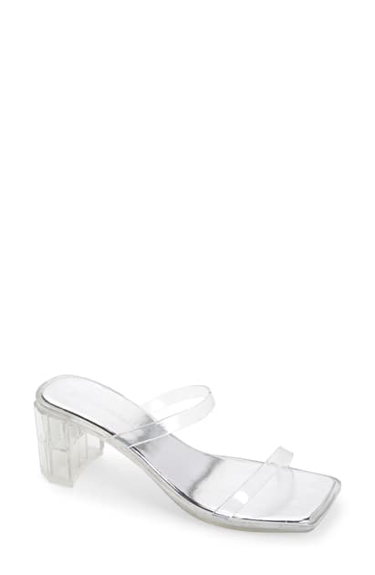 clear 2 strap sandals