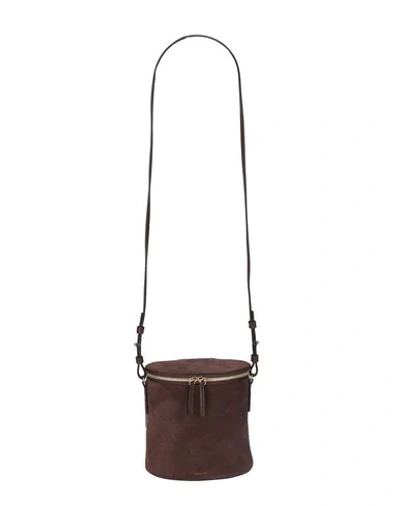 Shop Cuero & Mor Cross-body Bags In Dark Brown