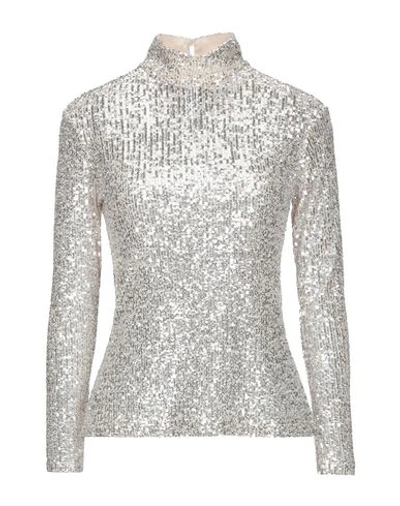 Shop L'autre Chose L' Autre Chose Woman T-shirt Silver Size 2 Polyester