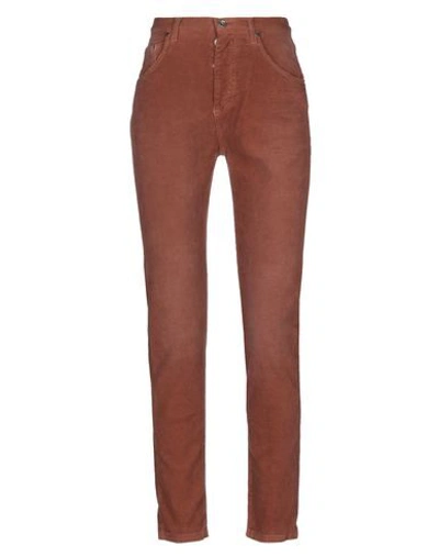 Shop Paolo Pecora Casual Pants In Rust