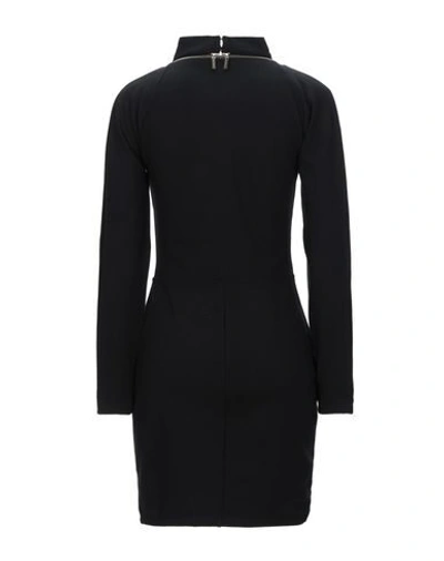 Shop Armani Exchange Woman Mini Dress Black Size L Viscose, Polyamide, Wool, Elastane