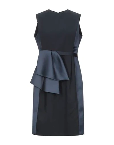 Shop Dice Kayek Knee-length Dresses In Dark Blue