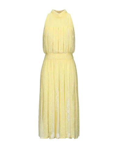 light yellow midi dress