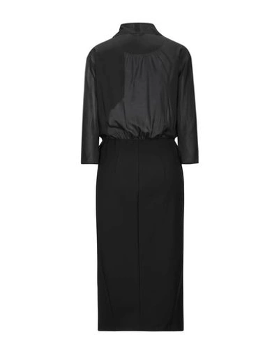 Shop Patrizia Pepe Woman Midi Dress Black Size 8 Polyamide, Elastane, Polyester