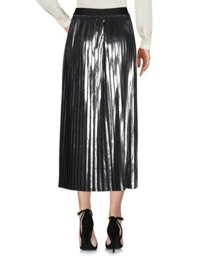 Shop Versace Long Skirts In Silver