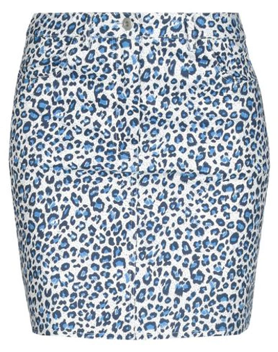 Shop Weili Zheng Mini Skirts In Blue