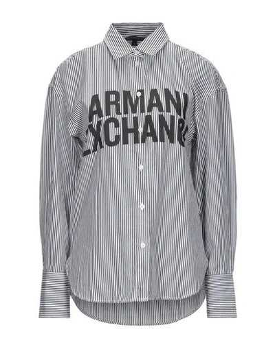 Shop Armani Exchange Woman Shirt Black Size Xs Cotton