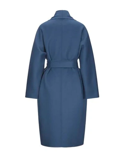 Shop Ava Adore Coats In Dark Blue