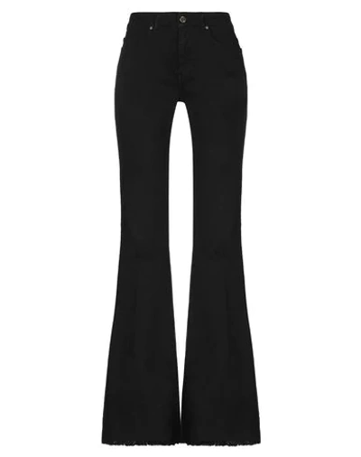 Shop Frankie Morello Woman Denim Pants Black Size 29 Cotton, Elastane