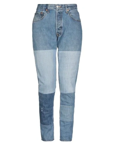 Shop Re/done With Levi's Denim Pants In Blue