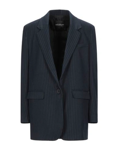 Shop Ottod'ame Suit Jackets In Dark Blue